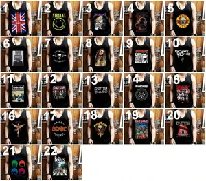 ShopAoi Singlet Band / Kaos tanpa lengan / Kaos Dalam / Singlet Murah Santai Hitam Motif Pria Polos