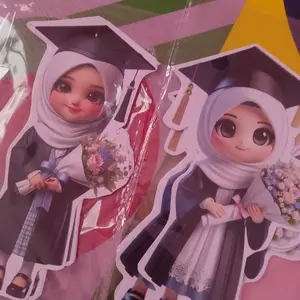 (isi 6) Topper Wisuda untuk buket