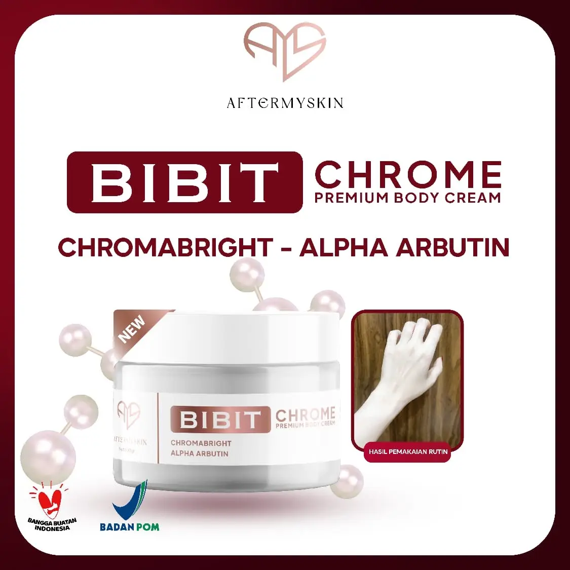 (Aff) Bibit aftermsyskin  Tubuh Pencerah Lotion