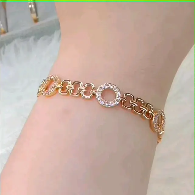 gelang tangan wanita cantik terbaru titanium anti luntur