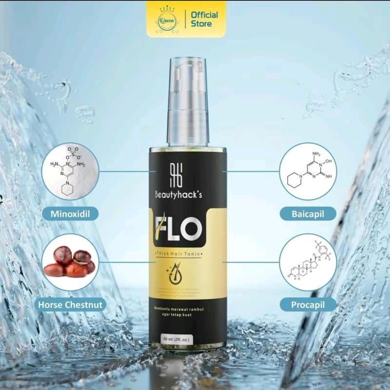 VIRAL!! FLO Hair Tonic Asli Original Penumbuh Rambut Alami Hair Treatment Melebatkan Rambut Rontok 1