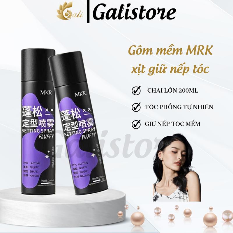 Gôm mềm xịt tóc giữ nếp tóc Nam Nữ MRK, UROSE Keo xịt phồng tóc tạo kiểu không làm cứng tóc - GALISTORE Dưỡng Tóc xit giuneptoc
