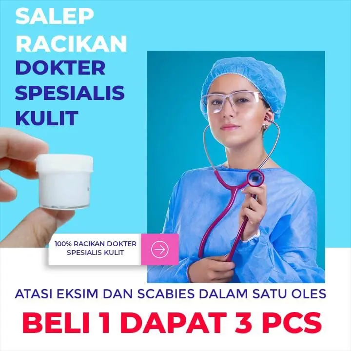 Krim racikan sepesialis kulit untuk eksim dan scabies isi 10gram isi 3 pcs Sehat