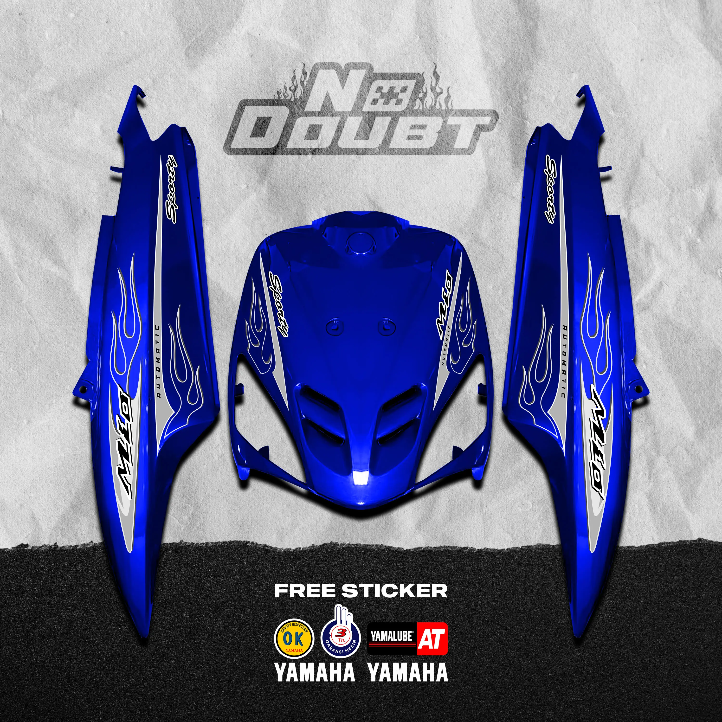 STRIPING MIO SPORTY CUSTOM - FLAME MOTIF