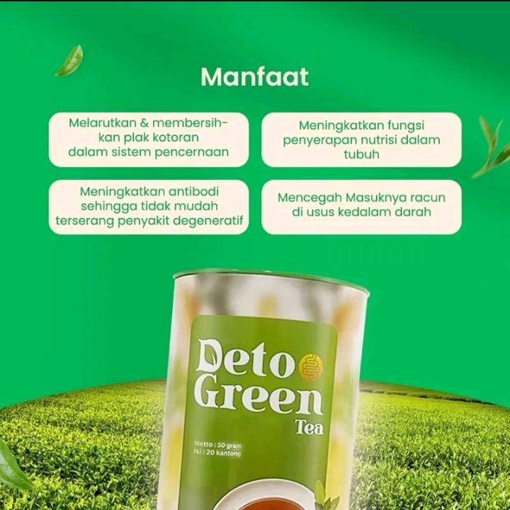Detogreen Bundling 2 botol teh hijau minuman tea herbal (Air/Honey/Gula) 1