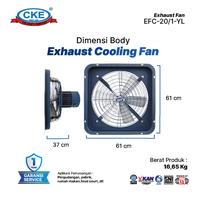 Gambar CKE Exhaust Fan EFC 20 Inch 220V Exhaust Dinding Exhaust Blower Gedung dari CKE Fan Official Kota Administrasi Jakarta Barat 4 Tokopedia