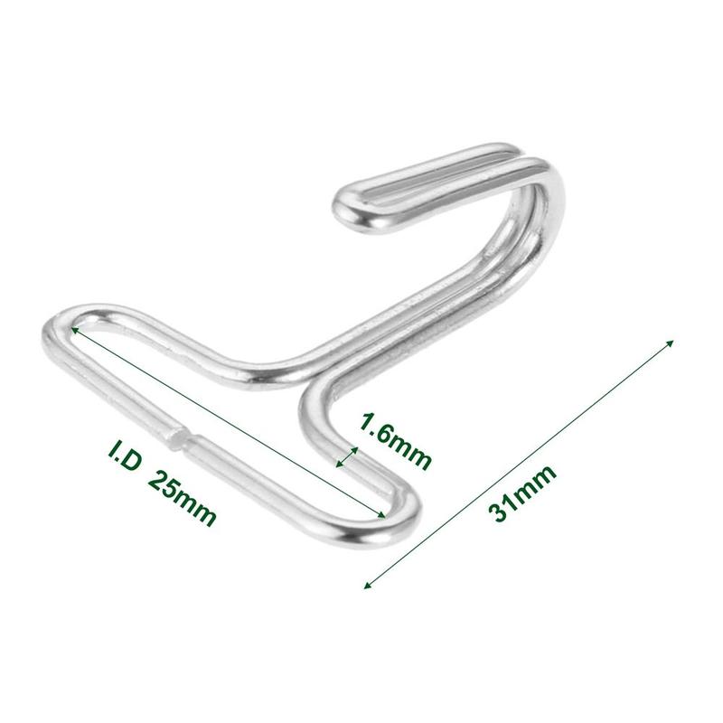 XIA SHEN DIY Metal Triangle Straps Fastener Shower Curtain For Hanging Auto Parts S Hooks Hanging Buckles Car Seat Cushion Hook 2