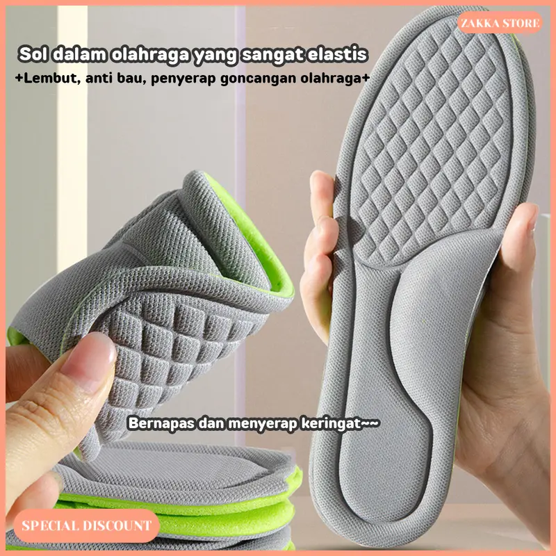Zakka Store COD Alas Kaki Insole Busa Empuk 1 Pasang / Busa Alas Sepatu Empuk / Alas Sepatu Lembut 8