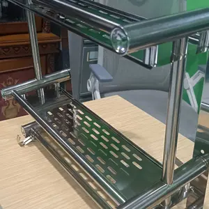Rak Kamar Mandi Dinding Rak Bumbu Dapur Stainless Steel Gantung Anti Karat