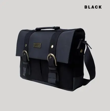 MAGE Postbag Messenger Bag | Tas Selempang Pria Premium | Sling Bag Sintetis Leather | Fit in Laptop 16 Inch 5