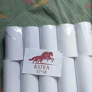 Kertas Roll (10Roll) Struk Kasir Thermal Paper 57x30 58x30 Printer Thermal Mini Bluetooth Cetak Hitam Putih