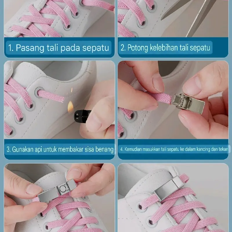 tali sepatu elastis magnetic kualitas premium 6
