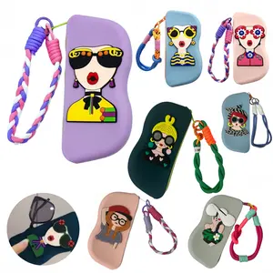 Sunglasses Pouch Kacamata Gantung Tas Glasses Case Stylish Glasses Pouch Sunglasses Case Anti Lecet Kotak Tempat Penyimpanan Kacamata Portable Gantung