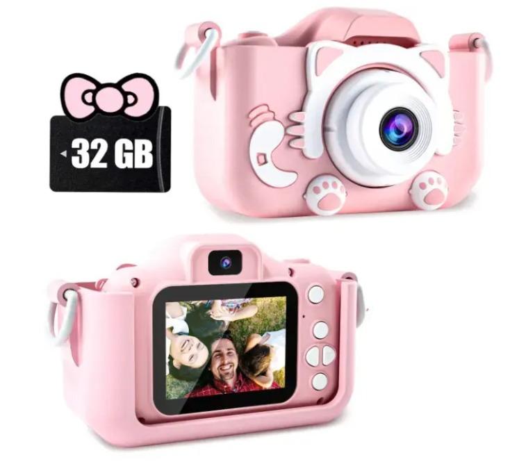 Kamera Digital Mini Kartun Lucu 1080P HD untuk Anak dan Balita - Camera 0