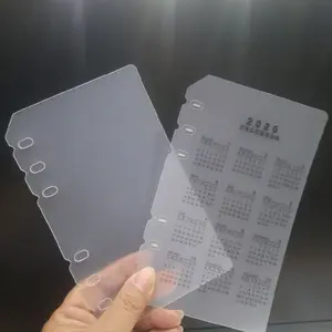 A5 A6 Kalender 2026, Pembatas mika polos Binder 6 lubang Paper