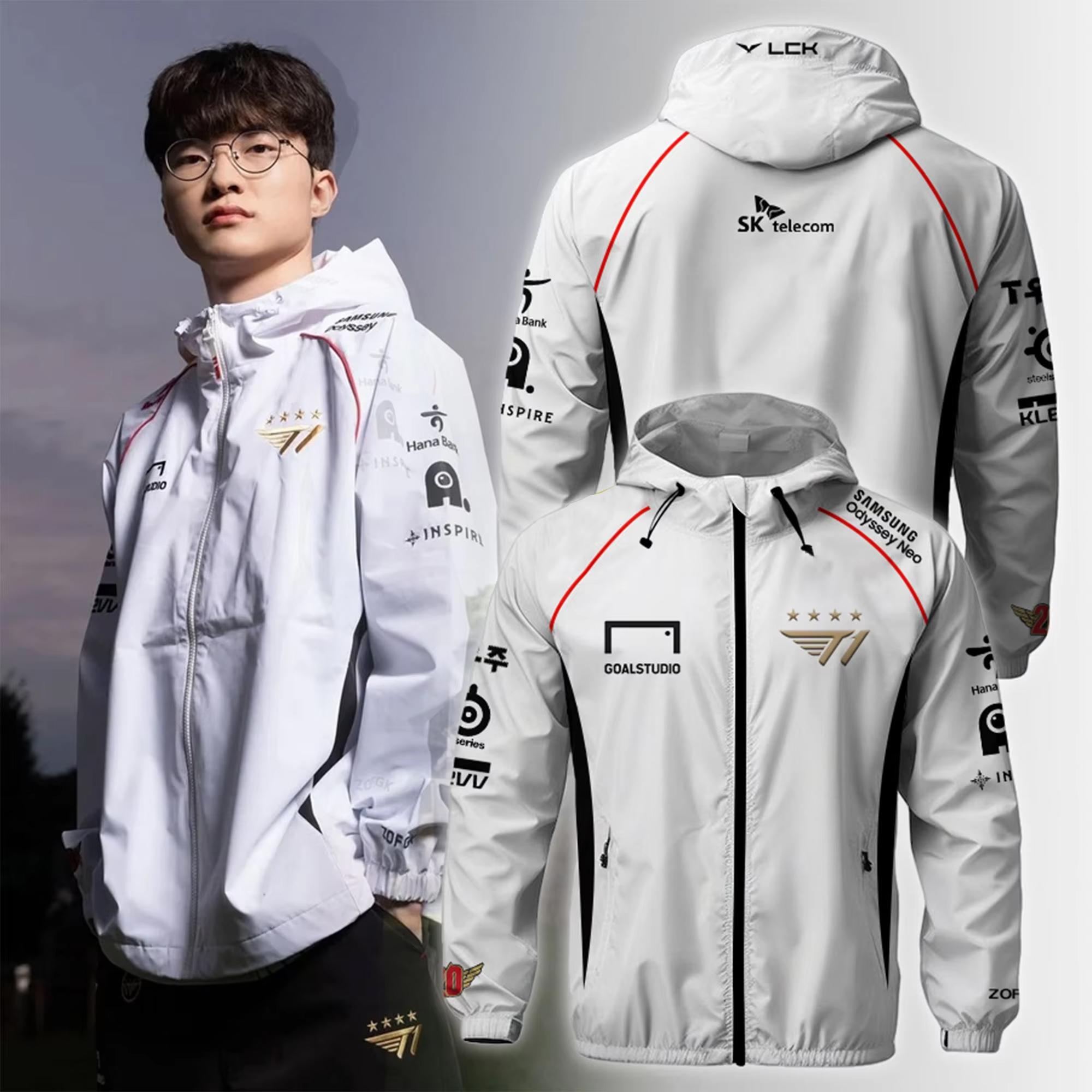 เสื้อทีมกีฬา, T1 World, รวม, เกม LOL, รองรับแฟน Faker, แจ็คเก็ตซุปเปอร์ล็อบบี้ผู้ชายและผู้หญิง Sport