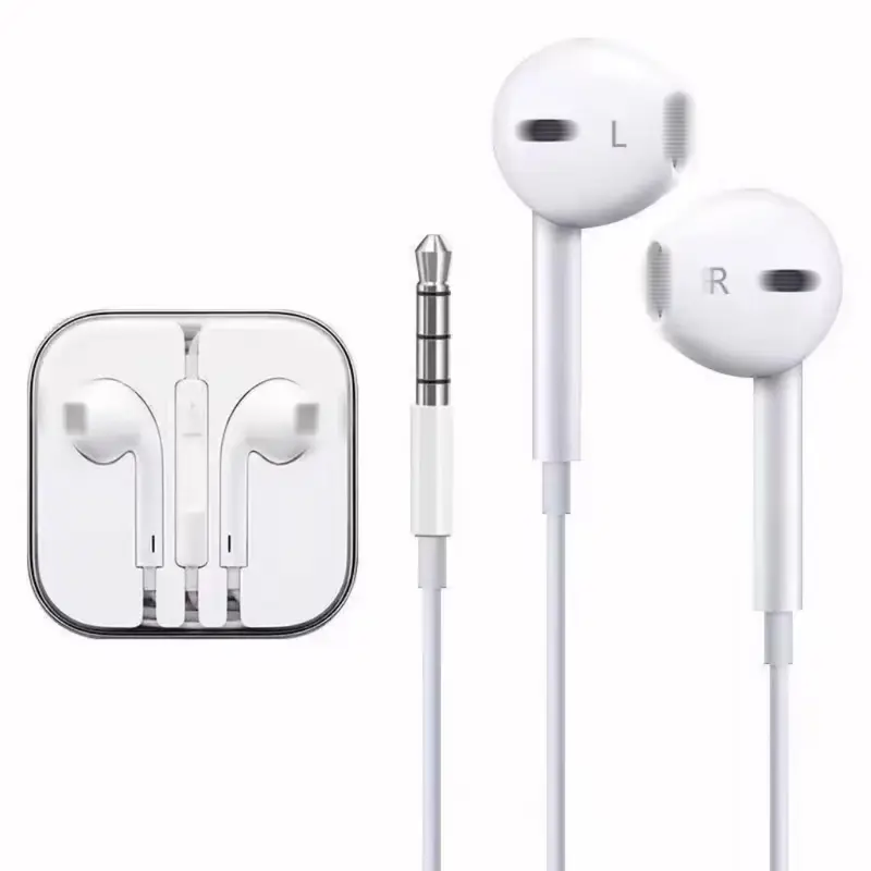Tai Nghe Có Dây, Chất Lượng Cao, Thích Hợp Cho Apple, Android, Oppo, Huawei, Vivo, Samsung, Lỗ Tròn 3.5Mm, Có Khử Tiếng Ồn, Tai Nghe Trong Tai Nhét Tai Nghe Nhạc Earphone 2
