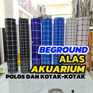 STIKER SKOTLET ALAS AQUARIUM MOTIF KOTAK /POLOS