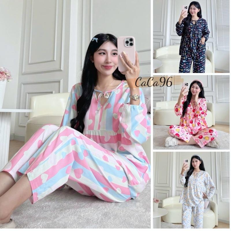 Đồ bộ tole nữ bộ lanh mặc nhà VNXK F21 Hàng thiết kế cổ nơ PHOM TO babydoll ,siêu xinh mềm mỏng nhẹ. 0