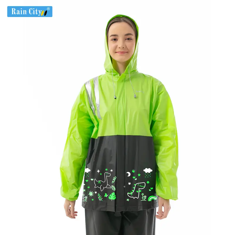 Jas Hujan Setelan Basic Doodle - 67161 4