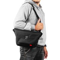 Gambar ANT PROJECT - Shoulder Bag Pria ALPHA Black - Waist Bag Pria Full Black Pinggang - HITAM dari ANT Project Kota Bandung 3 Tokopedia