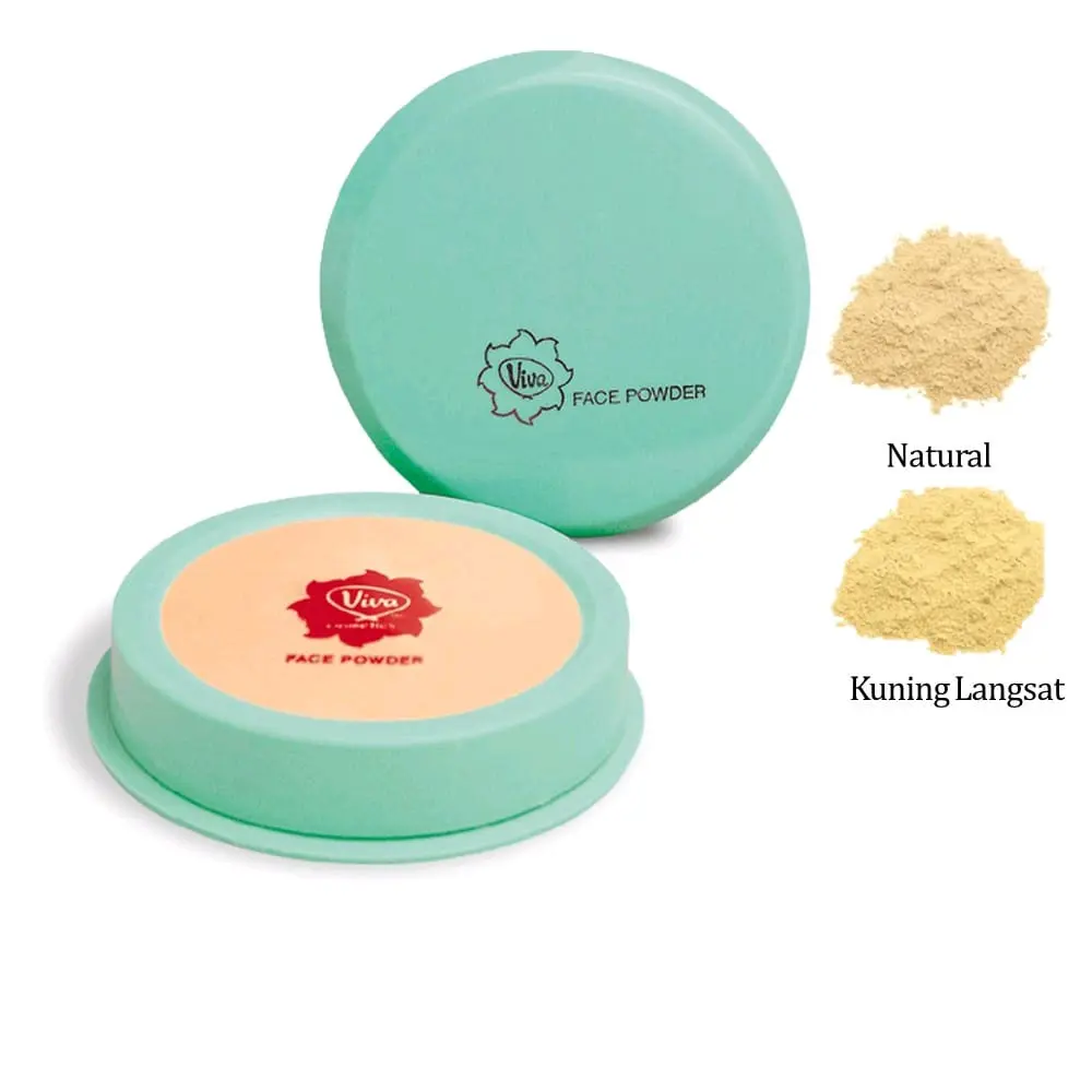 Bedak Tabur Viva Pot Hijau untuk Wajah - Powder