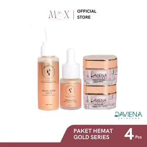 Daviena Skincare Paket Gold Series (TANPA TONER)