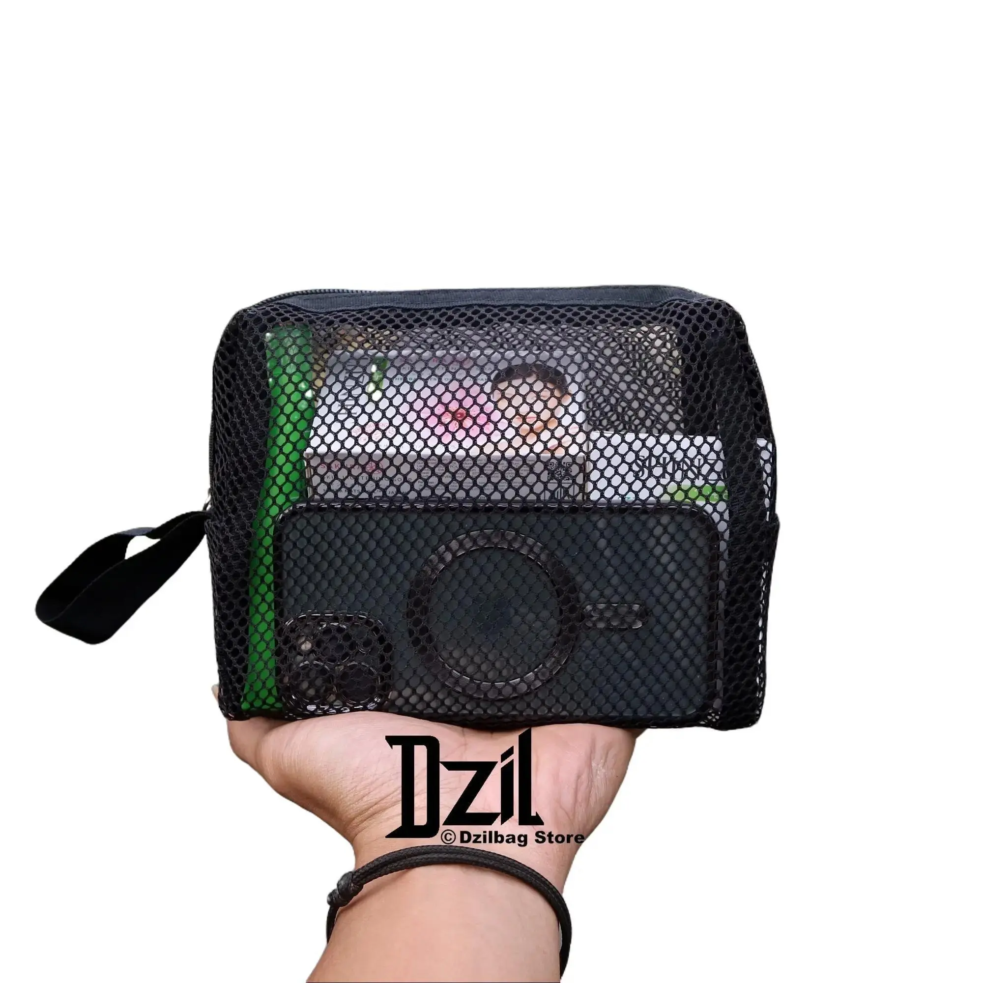 Organizer Make Up Pouch Kosmetik - Tas Travel - Tempat Sabun dan Jaring Serbaguna