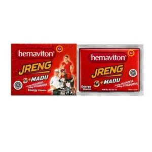 [1SACHET] Hemaviton JRENG T8 MADU Sachet  - Serbuk Minum Daya Tahan Tubuh Bebas Gula Sugar Free Energy Vitamin Gingseng