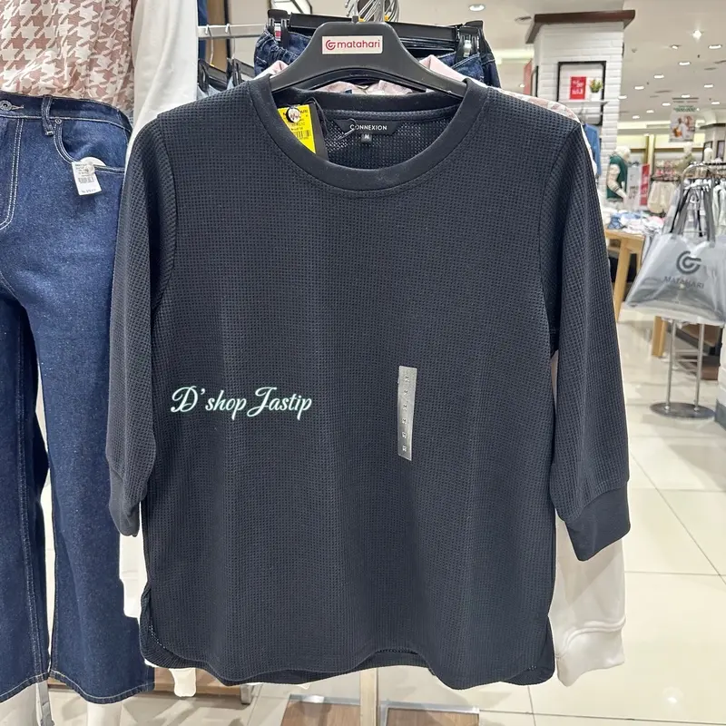Kaos Waffle CONNEXION Lengan 3/4 By Dept Store 3
