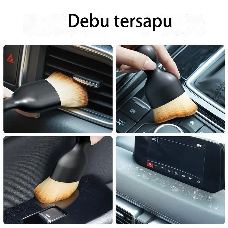 Sikat mobil beruang kartun ac cleaner mobil /Car Interior Care Sikat Pembersih kulit random perawatan interior 5