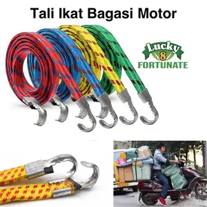 Tali Ikat Bagasi Motor Barang Elastis Strapp Gepeng Anti Ribet