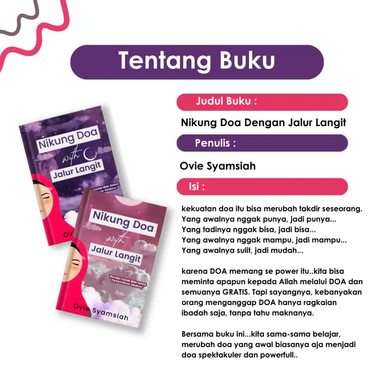 BUKU NIKUNG DOA DENGAN JALUR LANGIT ORIGINAL BY OVIE SYAMSIAH GRATIS ONGKIR 6