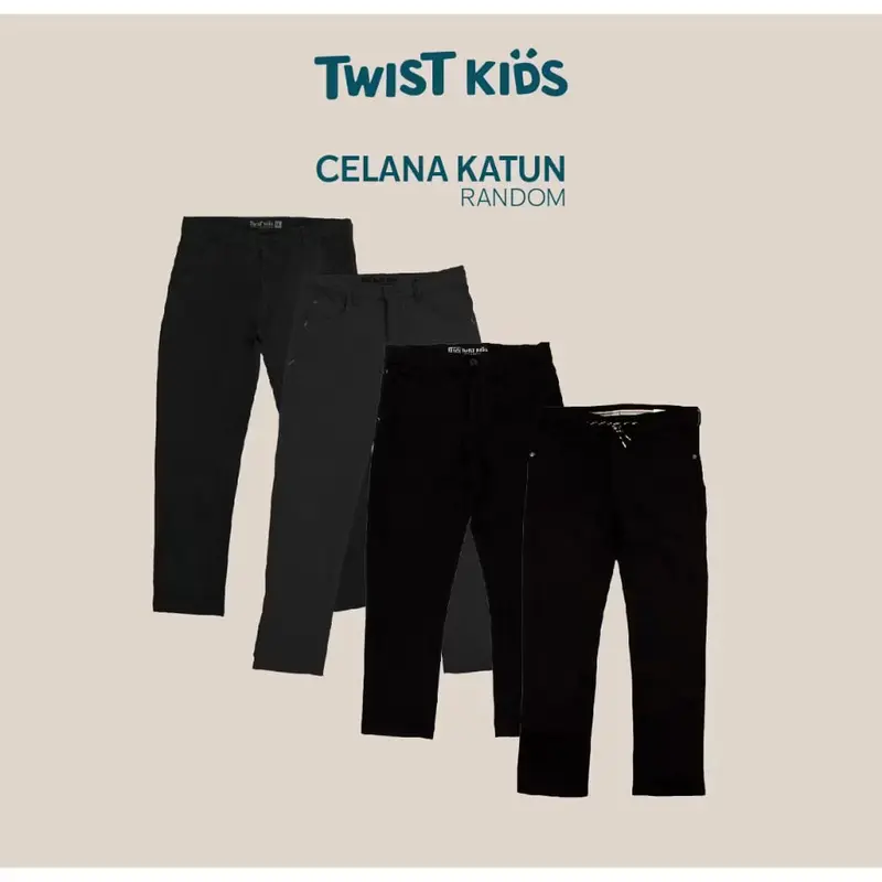 Twist Kids - HARGA SPESIAL Celana Panjang Anak Laki-Laki Bahan Katun dan Jeans Model Random 1