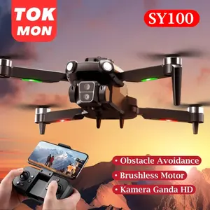 Drone SY100/SY200 Dual HD Kamera WIFI FPV Brushless Smart Obstacle Avoidance Motor