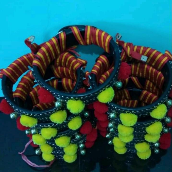 Kalung/Gongseng Domba Garut Full kulit Fullset 100% 2