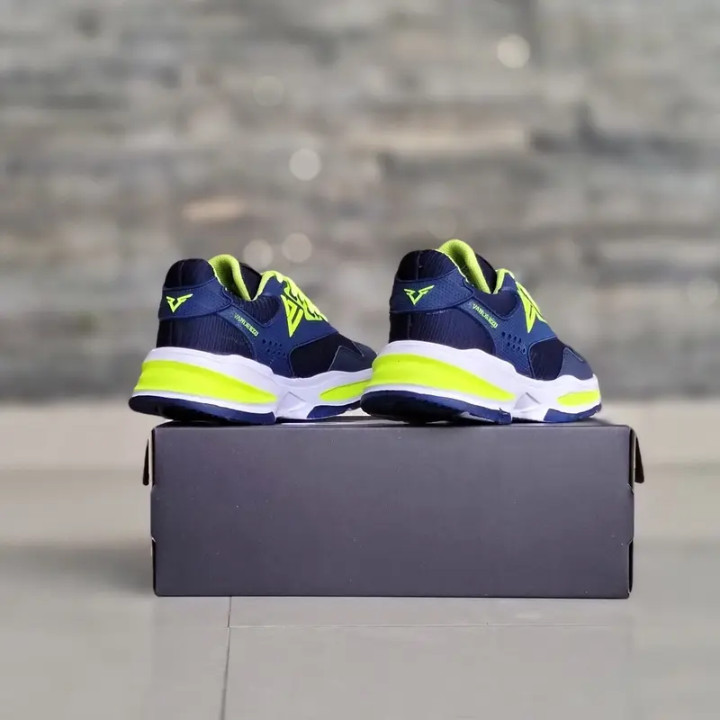 Vanderzu Srt Sepatu Sneaker Olahraga Lari Anak Laki - laki Perempuan Navy Lis Stabilo Outdoor Sport sepatu basket anak perempuan sepatu karbon synthetis premium venom black 3
