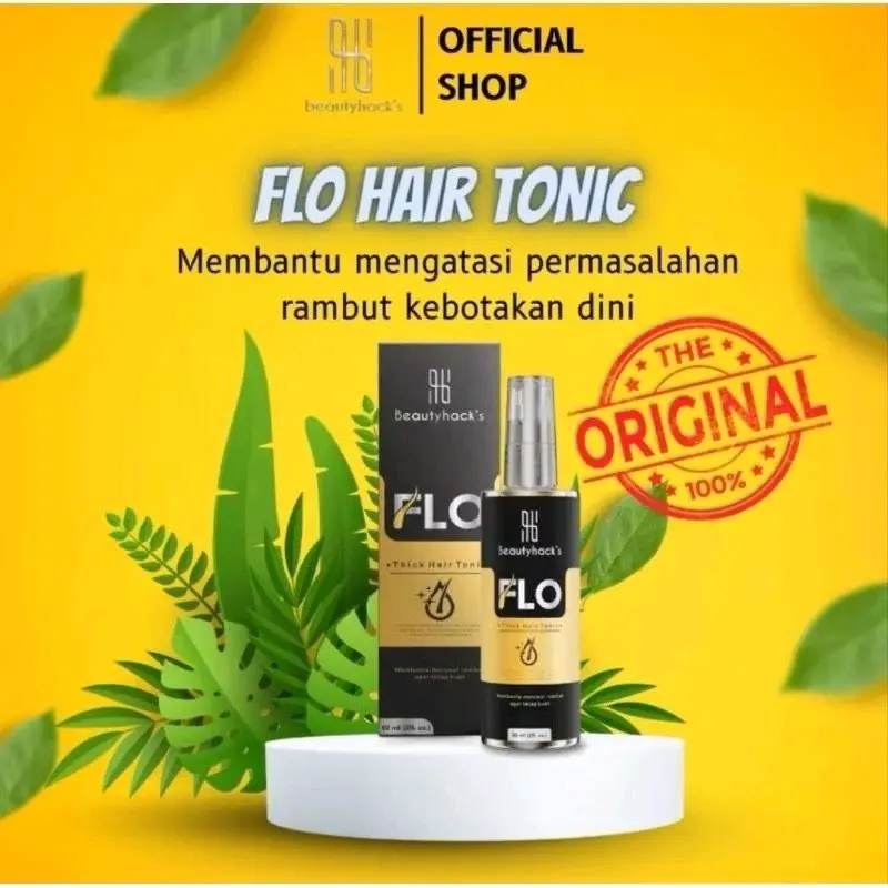 Flo Hair tonic Original Penumbuh Rambut Atasi Rambut Rontok Kebotakan Praktis BPOM