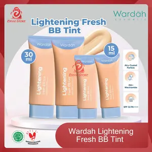 ENVIO - Wardah Lightening Fresh BB Tint 15ml 30ml - Base Makeup Wajah Ringan  SPF 32 PA+++ Wardah