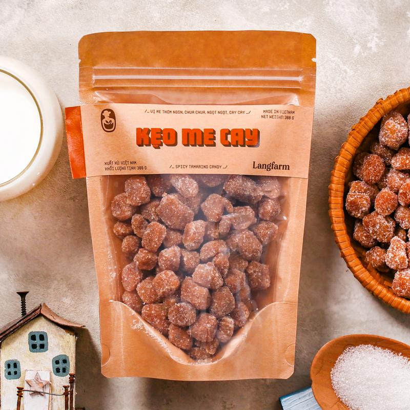  Kẹo me cay đặc sản Langfarm - Hương Đà Lạt vị nông sản an toàn vệ sinh dẻo ngon ít ngọt 