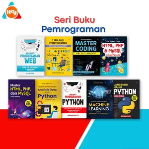 Buku Pemrograman | Analisis Data Dengan Python,HTML, PHP & MYSQL,Master Coding HTML, CSS & Javasript,Pemrograman WEB: HTML, CSS, PHP, MySQL & Javascript,Pemrograman Python