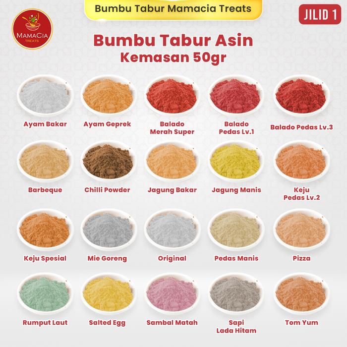 Gambar Bumbu Tabur Premium Bubuk Tabur Bumbu Keripik Kentang Lidi Ayam Makaroni Jamur Tahu Penyedap Rasa - Ayam Bakar dari Mamacia Treats Kota Surabaya Tokopedia