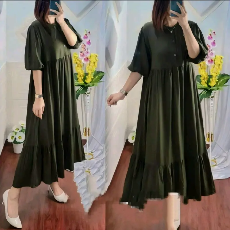 Vola - Dress Nagita Soft Rayon Premium Wanita Bumil Busui 4