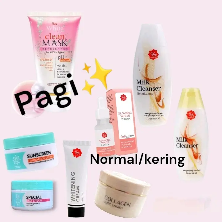 Viva Skincare Perawatan Kulit Kusam Flek Series Lengkap Mencerahkan Wajah Muka Hitam