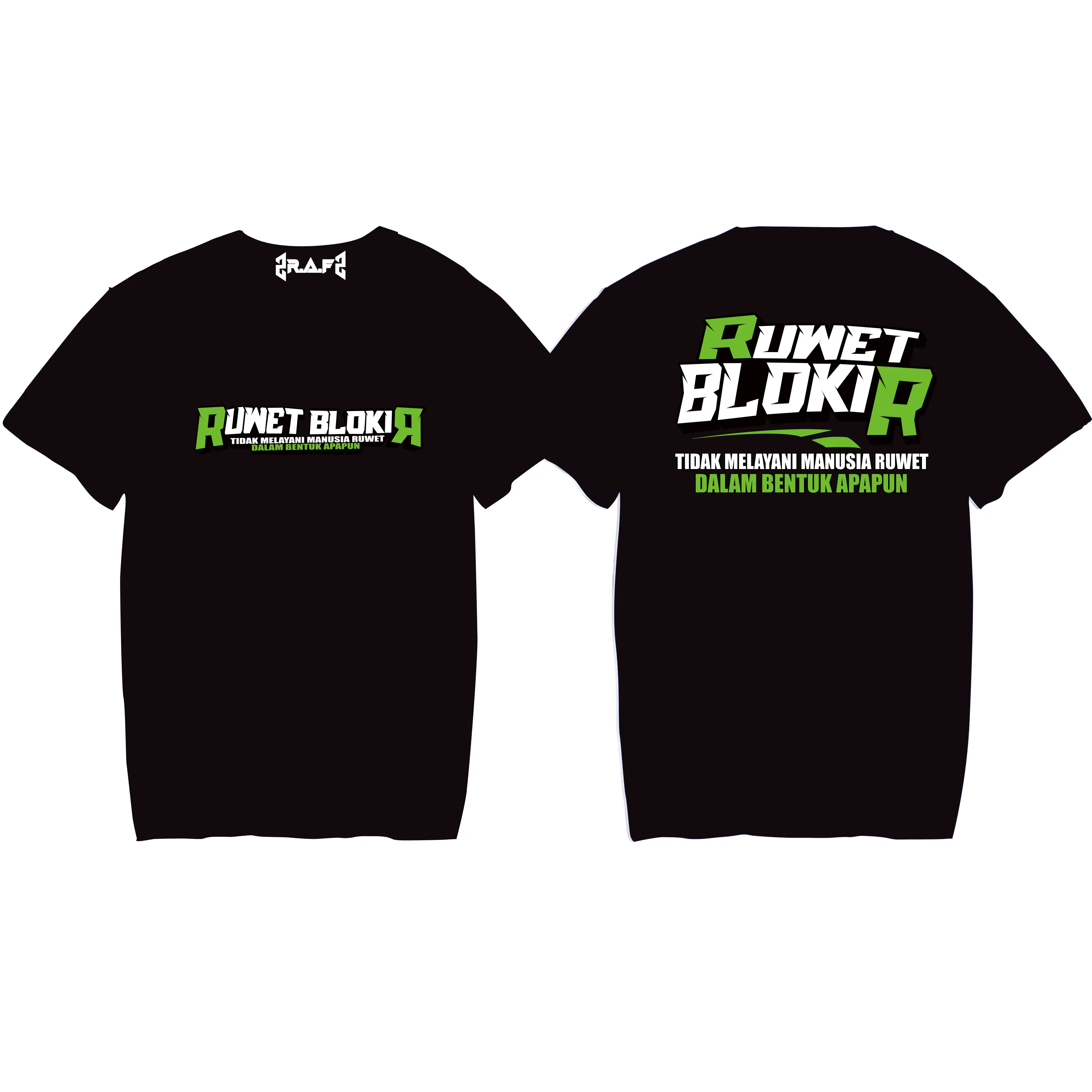 Kaos Ruwet Blokir Combed 30s - Unisex - Distro Pria Baju Keren Tshirt Nyaman kaos Kata Kata baju pria