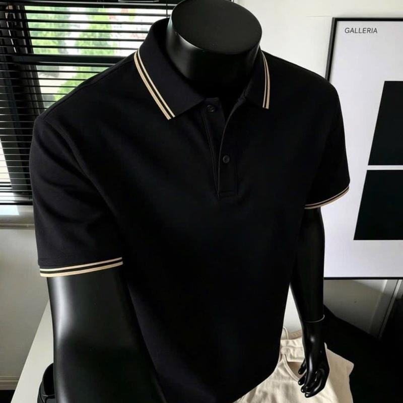 2026 ÁO POLO PHỐI BO VIỀN 02 VẢI THUN CÁ SẤU POLY