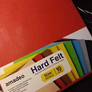 Felt Crafts - Soft / Hard / Kain Flanel 20x30cm 10 Lembar