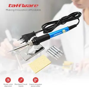 Taffware Solder Adjustable Temperature Fast Heating 60W with 5 Tips - CS-31