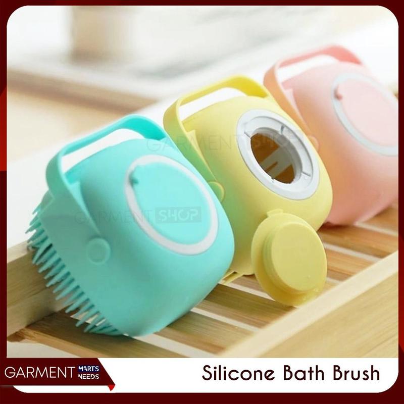 Sikat Mandi Silikon Shower Brush Alat Pembersih Daki Badan Lembut Milenial Massage Body Scrub Bayi 0