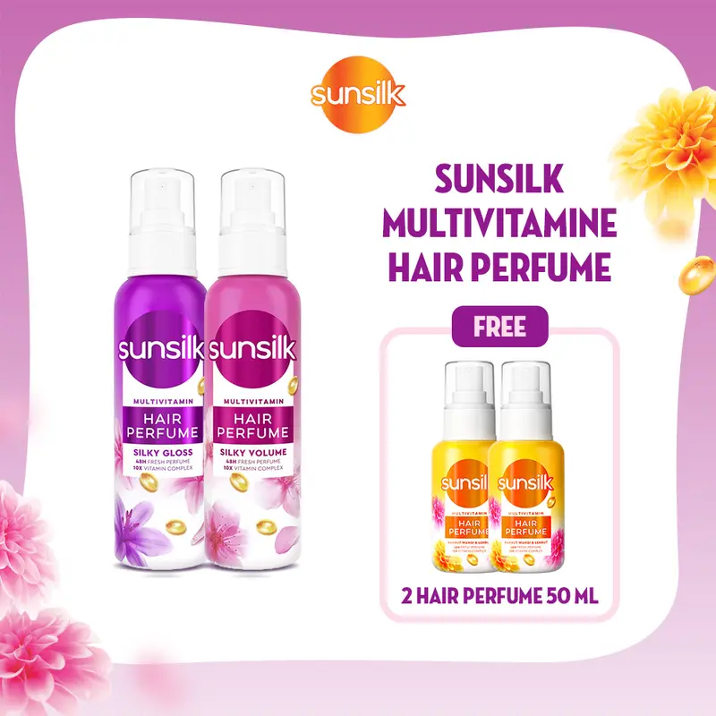 [BUY 2 GET 4] Buy Sunsilk Hair Perfume Silky Gloss & Silky Volume 100ml FREE Hair Perfume Silky Smooth 50ml 2 pcs 0